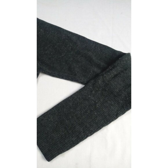 Claiborne Sweater Mens Sz M Dark Gray Ribbed Long Sleeve High Neck - Picture 3 of 13